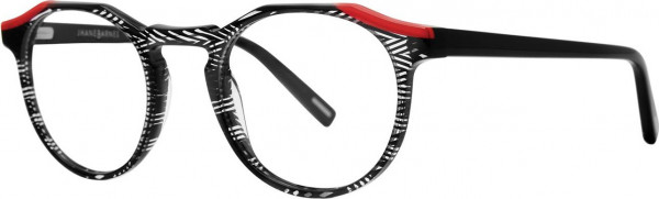 Jhane Barnes Tessellate Eyeglasses, Black