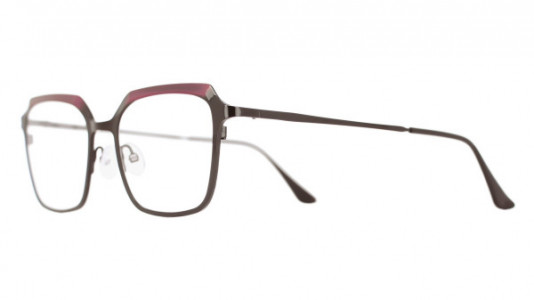 Vanni High Line V4241 Eyeglasses, shiny black and magenta