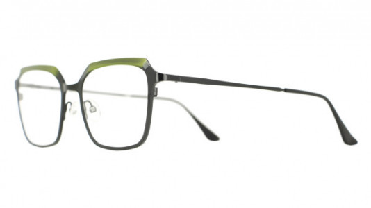 Vanni High Line V4241 Eyeglasses, shiny black and green