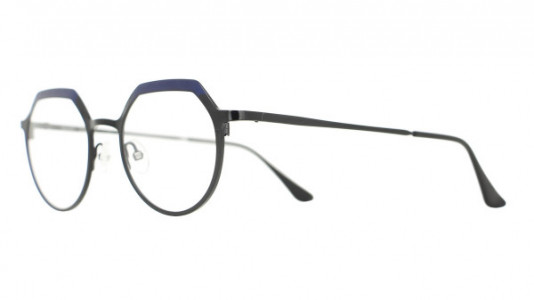 Vanni High Line V4243 Eyeglasses, shiny black and blue