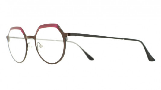 Vanni High Line V4243 Eyeglasses, shiny black and magenta