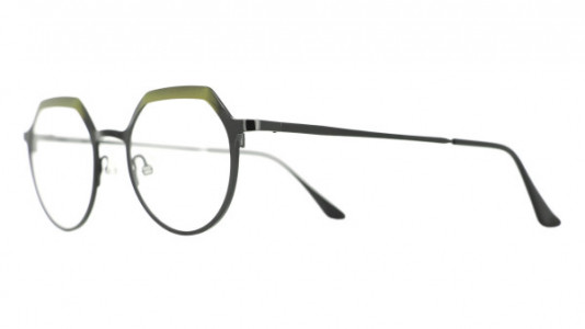 Vanni High Line V4243 Eyeglasses, shiny black and green