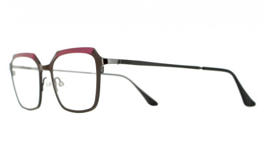 Vanni High Line V4244 Eyeglasses, shiny black and magenta