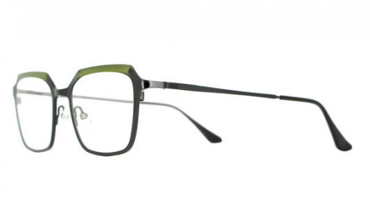 Vanni High Line V4244 Eyeglasses, shiny black and green