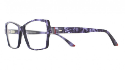 Vanni Pixel V1653 Eyeglasses, purple dama / red details
