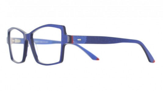 Vanni Pixel V1653 Eyeglasses, blue micropixel / red details