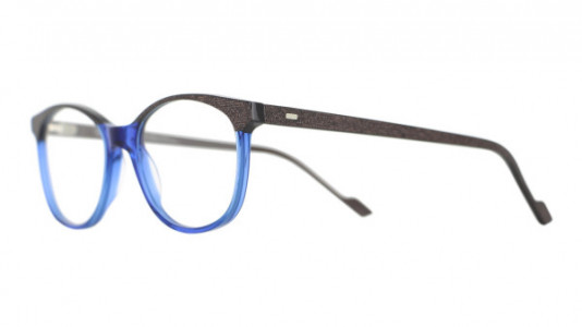 Vanni Pixel V1657 Eyeglasses, brown micropixel / transparent blue
