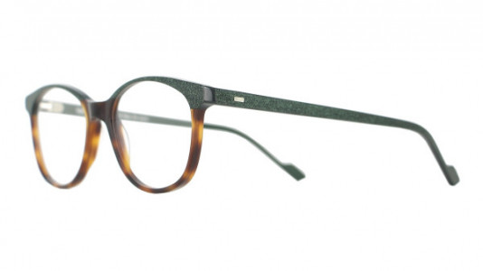 Vanni Pixel V1657 Eyeglasses, dark green micropixel / classic havana