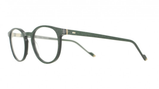Vanni Pixel V1658 Eyeglasses, dark green micropixel / light brown details
