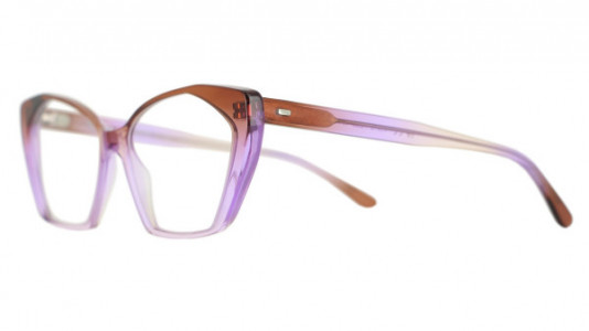 Vanni Colours V6812 Eyeglasses, gradient brown on purple