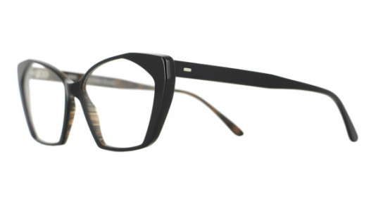 Vanni Colours V6812 Eyeglasses, black / brown gold blade