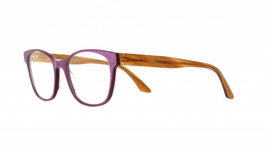 Vanni Spirit V1373 Eyeglasses, purple micropixel / brown transparent horn