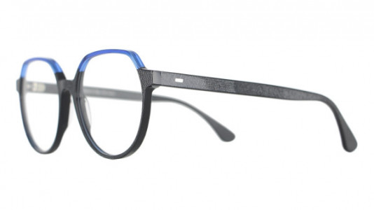 Vanni Pixel v1650 Eyeglasses, black micropixel / transparent blue