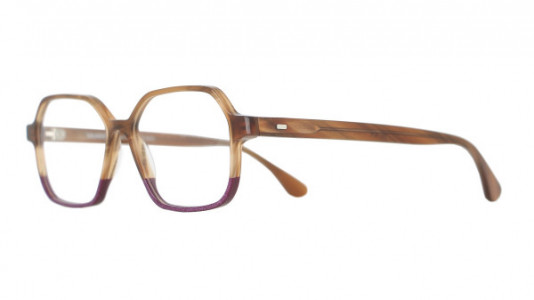 Vanni Pixel V1652 Eyeglasses, transparnet brown horn / purple micropixel