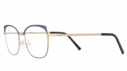 Vanni Re-Master V6225 Eyeglasses, matt navy blue / matt rose gold