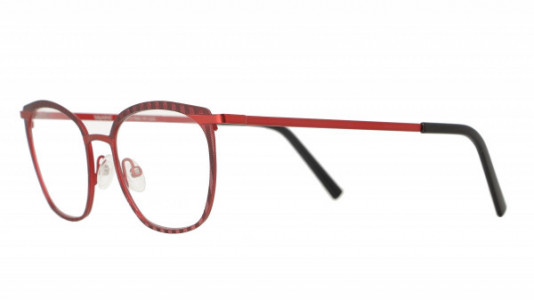 Vanni Re-Master V6226 Eyeglasses, matt burgundy / matt red