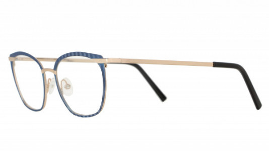 Vanni Re-Master V6226 Eyeglasses, matt navy blue / matt rose gold