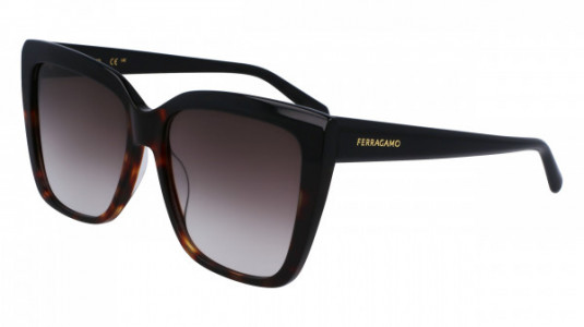 Ferragamo SF1102S Sunglasses, (006) BLACK/TORTOISE