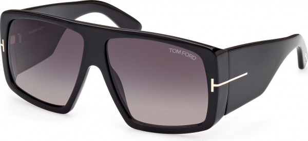Tom Ford FT1036 RAVEN Sunglasses, 01B - Shiny Black / Shiny Black