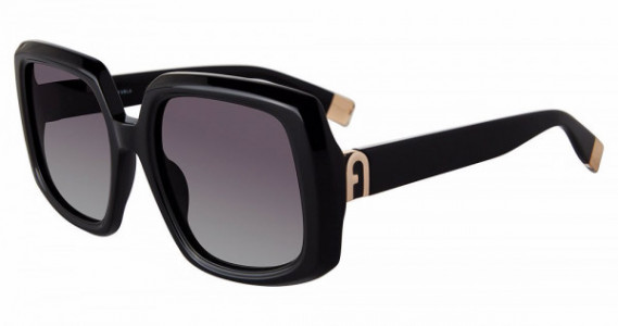 Furla SFU709 Sunglasses, SHINY BLACK (0700)