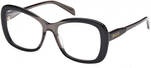 Emilio Pucci EP5231 Eyeglasses, 005 - Black/Gradient / Shiny Grey
