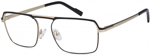 Di Caprio DC230 Eyeglasses, Gunmetal Black
