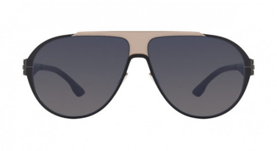 ic! berlin Carson Sunglasses, Black Matt-Bronze Mesh