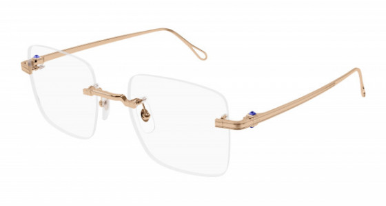 Cartier CT0458O Eyeglasses, 001 - COPPER with TRANSPARENT lenses