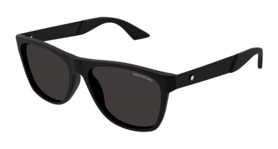 Montblanc MB0298S Sunglasses, 001 - BLACK with GREY lenses