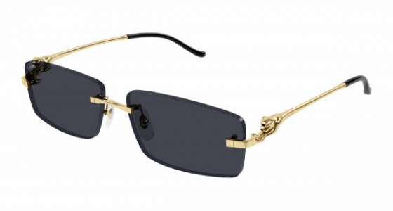 Cartier CT0430S Sunglasses, 001 - GOLD with GREY lenses