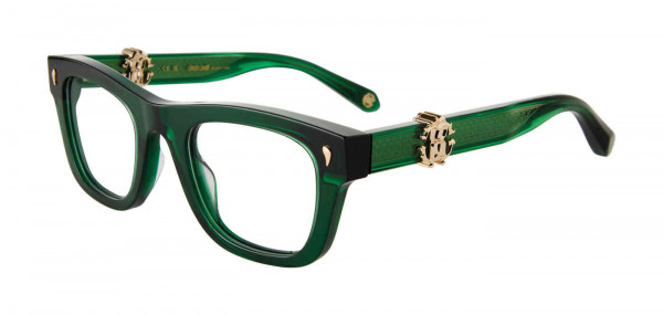 Roberto Cavalli VRC052 Eyeglasses, TRANSP.GREEN (0M26)