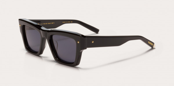 Valentino VALENTINO XXII Sunglasses, Black - White Gold w/Dark Green Lenses - AR