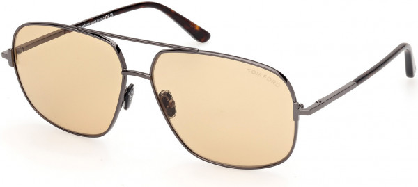 Tom Ford FT1096 TEX Sunglasses, 08E - Shiny Gunmetal / Shiny Gunmetal