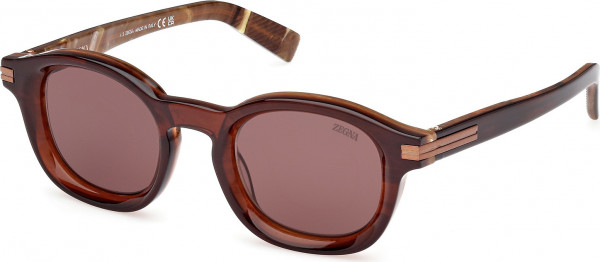 Ermenegildo Zegna EZ0229 Sunglasses, 50E - Light Brown/Monocolor / Light Brown/Monocolor