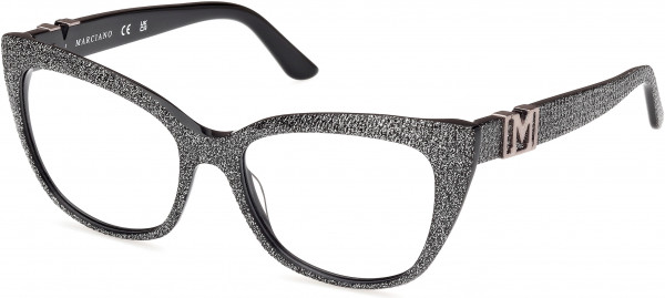 GUESS by Marciano GM50008 Eyeglasses, 001 - Shiny Black