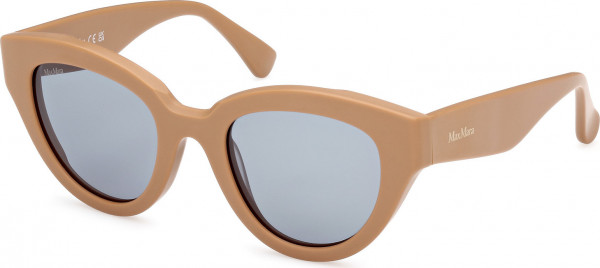 Max Mara MM0077 GLIMPSE1 Sunglasses, 46N - Matte Light Brown / Matte Light Brown