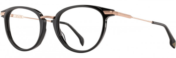 STATE Optical Co DuSable Eyeglasses, 4 - Black Rose Gold