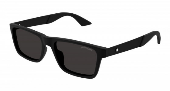 Montblanc MB0299S Sunglasses, 001 - BLACK with GREY lenses