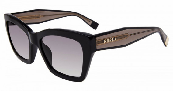 Furla SFU778 Sunglasses, BLACK (0700)