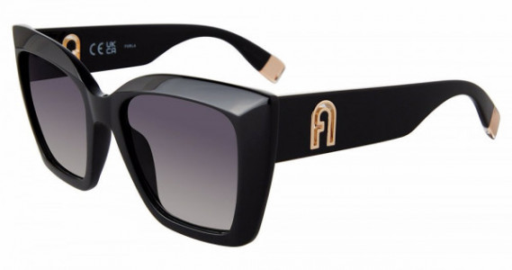 Furla SFU710 Sunglasses, BLACK (0700)