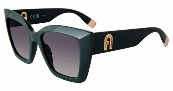 Furla SFU710 Sunglasses, GREEN (0D80)