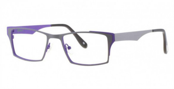 Glacee GL6727 Eyeglasses, C2 DRK GREY/PURPLE