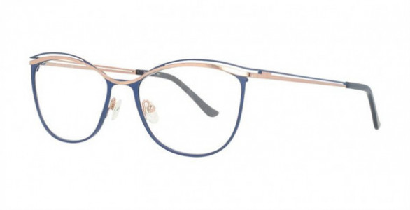 Grace G8131Q Eyeglasses, C3 DRK BLUE/ROSE GLD
