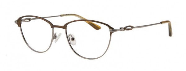 Grace G8093 Eyeglasses, C3 SHY GUN/MT BRN