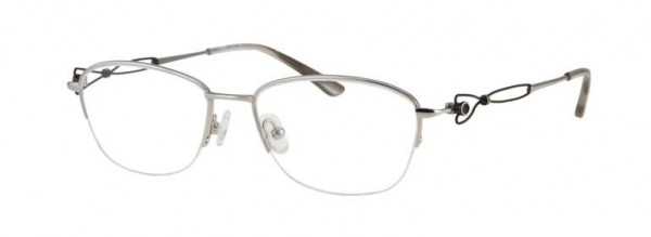 Grace G8090 Eyeglasses, C2  GUN/MT BLK