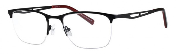 Headlines HL-1537 Eyeglasses, C1 MATT BLACK/RED