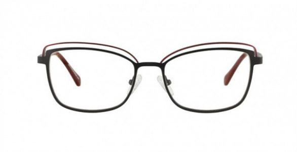 Interface IF2009 Eyeglasses, C1 IFF BLACK/RED