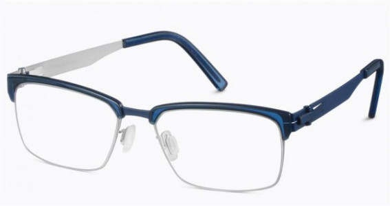 Ovvo Optics 3760 Eyeglasses, C1 6D3 DEEP SEA/TITANIUM W/NAVY