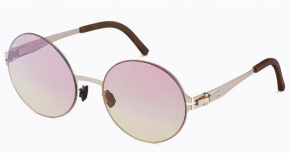 Ovvo Optics 3729 Sunglasses, C1 63B GOLD W/ PINK-YELLOW GRADIENT SILVER FLARE LENSES (SUNGLASS)