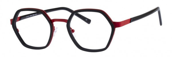 Staag SG-CAINE Eyeglasses, C3 (T) BLK/NEON RED